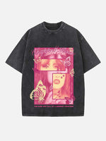 Chappell Roan Print Round Neck T-shirt