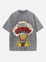 Green Day Print Round Neck T-shirt