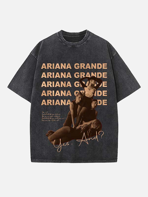 Ariana Grande Print Round Neck T-shirt
