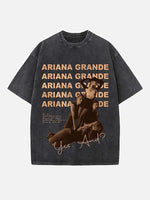 Ariana Grande Print Round Neck T-shirt