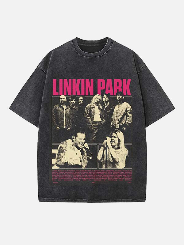 Linkin Park Print Round Neck T-shirt
