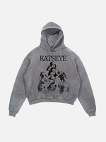 KATSEYE Print Slant Pockets Hoodie