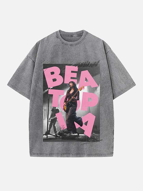 Beabadoobee Print Round Neck T-shirt