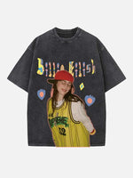 Billie Eilish Print Round Neck T-shirt