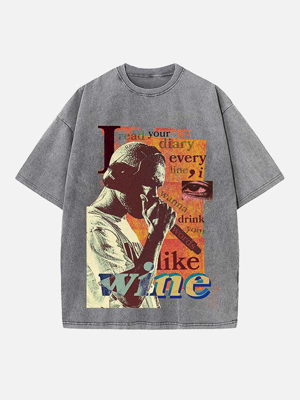 Frank Ocean Print Round Neck T-shirt