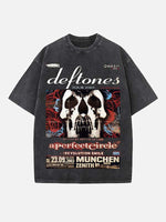 Deftones Print Round Neck T-shirt