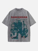 Radiohead Print Round Neck T-shirt