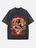 Beyoncé Print Round Neck T-shirt