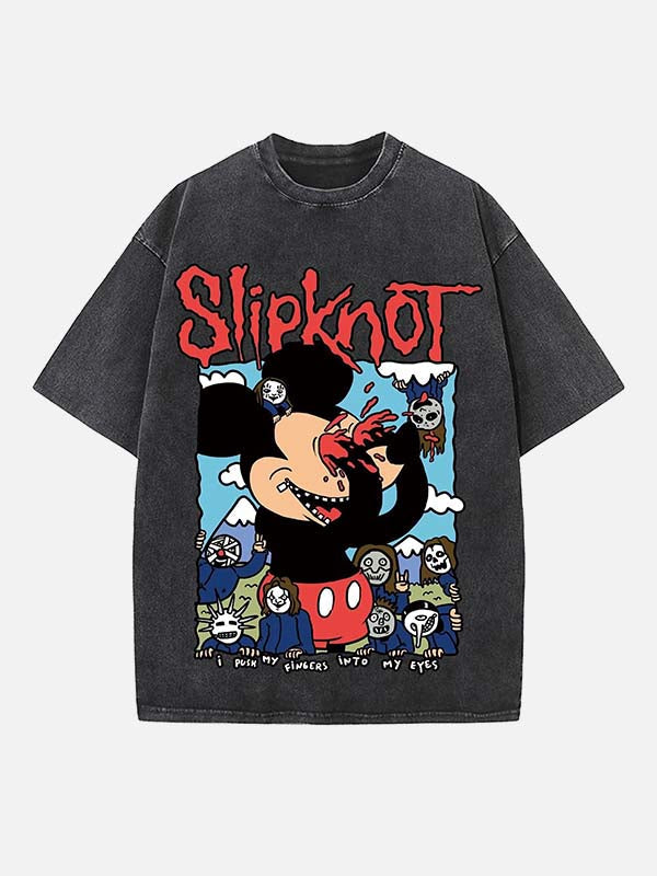Slipknot Print Round Neck T-shirt