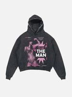 Taylor Swift Print Slant Pockets Hoodie