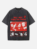 Red Hot Chili Peppers Print Round Neck T-shirt