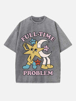 Fall Out Boy Print Round Neck T-shirt