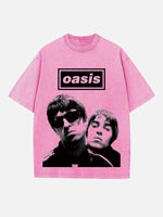 Oasis Print Round Neck T-shirt