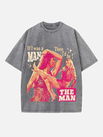 Taylor Swift Print Round Neck T-shirt
