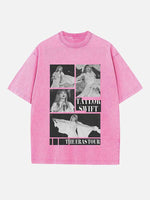 Taylor Swift Print Round Neck T-shirt