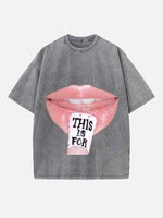 TWICE Print Round Neck T-shirt