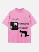 Evanescence Print Round Neck T-shirt