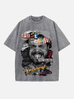 Post Malone Print Round Neck T-shirt