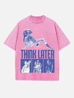 Tate McRae Print Round Neck T-shirt