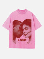 Travis Scott Print Round Neck T-shirt