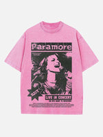 Paramore Print Round Neck T-shirt