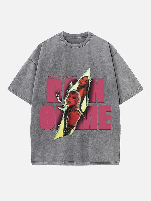 Ariana Grande Print Round Neck T-shirt