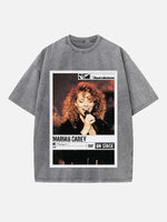 Mariah Carey Print Round Neck T-shirt