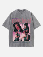 Aespa Print Round Neck T-shirt