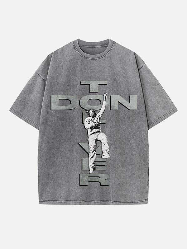 Don Toliver Print Round Neck T-shirt