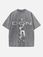 Don Toliver Print Round Neck T-shirt