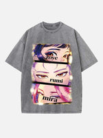 HUNTR/X Print Round Neck T-shirt