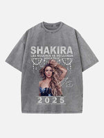 Shakira Print Round Neck T-shirt