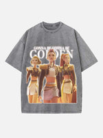 HUNTR/X Print Round Neck T-shirt