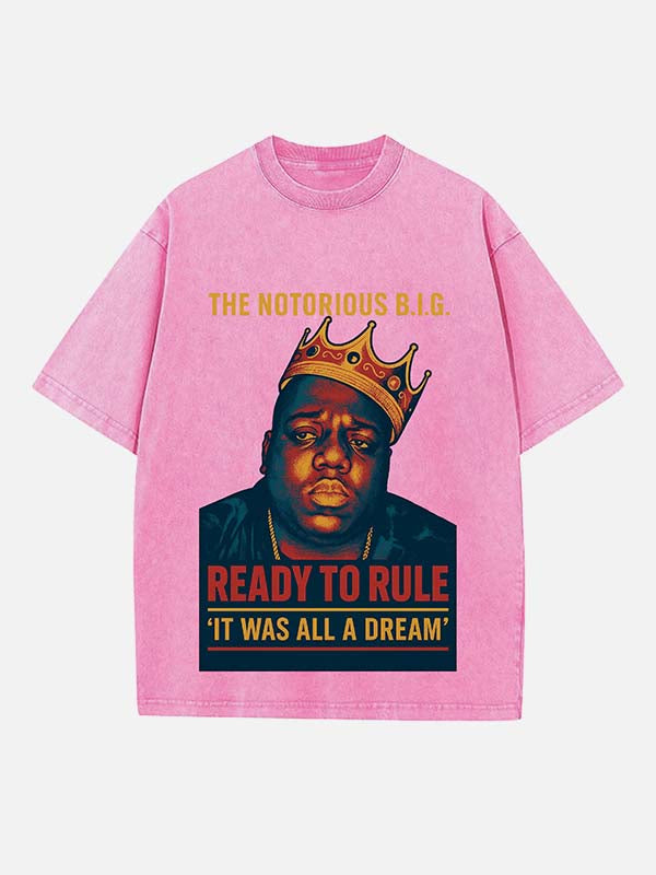 The Notorious B.I.G. Print Round Neck T-shirt