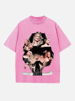 Adele Print Round Neck T-shirt