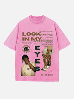 Travis Scott Print Round Neck T-shirt