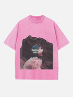 Halsey Print Round Neck T-shirt