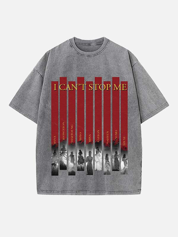 TWICE Print Round Neck T-shirt