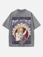 Fleetwood Mac Print Round Neck T-shirt
