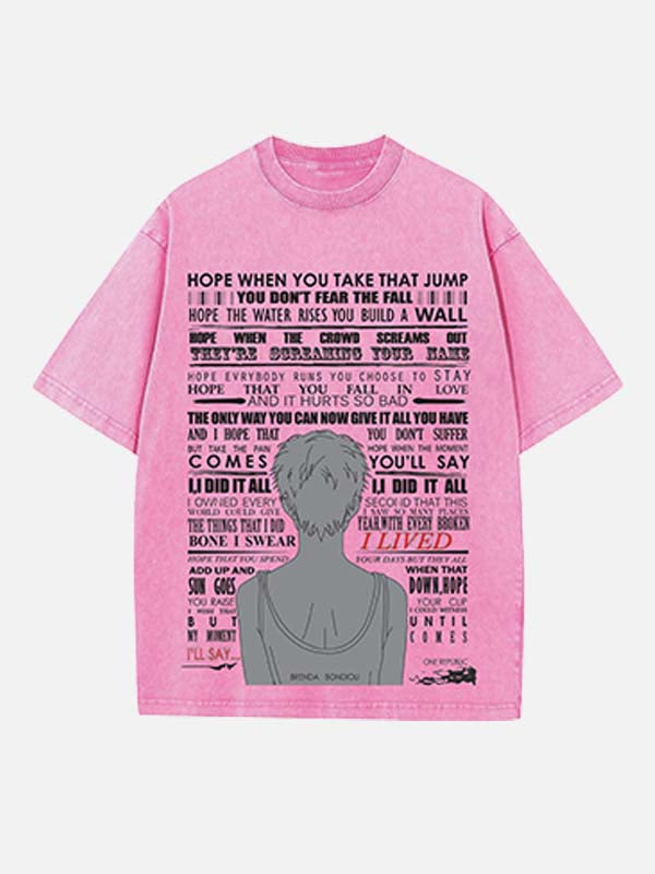 OneRepublic Print Round Neck T-shirt