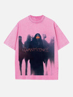Evanescence Print Round Neck T-shirt