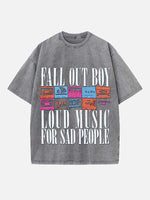 Fall Out Boy Print Round Neck T-shirt