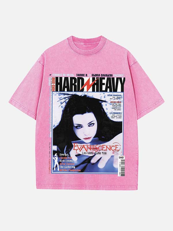 Evanescence Print Round Neck T-shirt