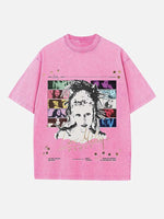 Miley Cyrus Print Round Neck T-shirt