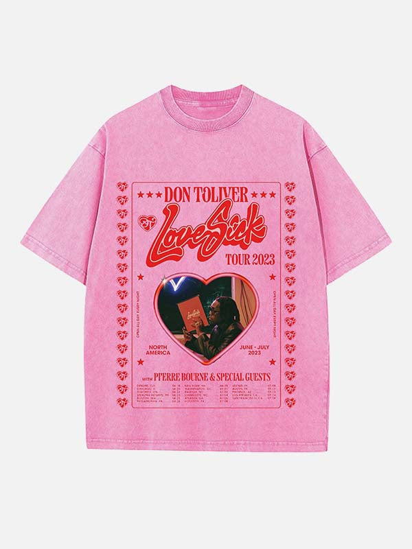 Don Toliver Print Round Neck T-shirt