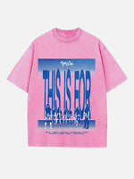 TWICE Print Round Neck T-shirt
