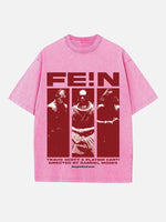 Travis Scott Print Round Neck T-shirt