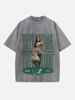 Tate McRae Print Round Neck T-shirt