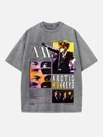 Arctic Monkeys Print Round Neck T-shirt