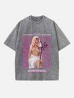 Karol G Print Round Neck T-shirt